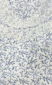 White/Blue Floral Chiffon Extra Large Nighty. Delicate Chiffon | Laces and Frills - Laces and Frills