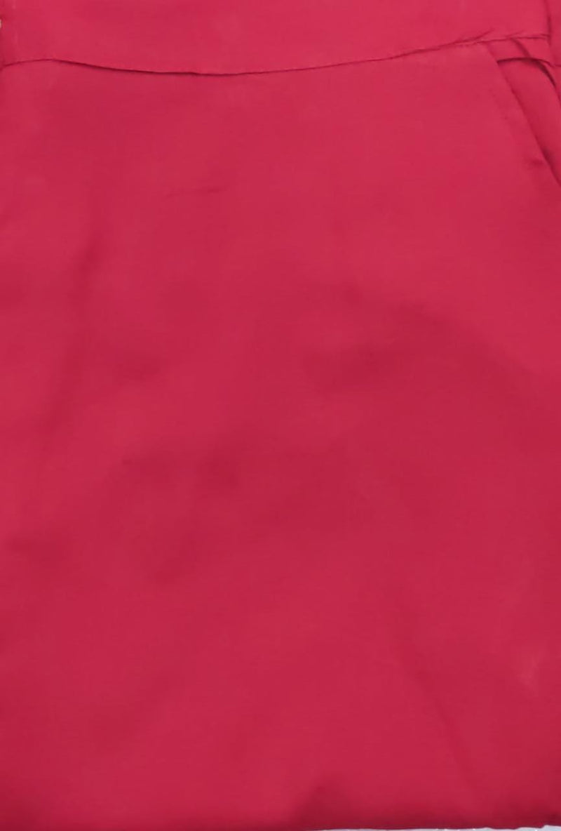 Red Straight Pants - Laces and Frills