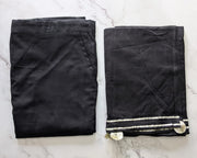 Black/White Mughal Floral Kurti With Pant And Dupatta Set - Laces and Frills