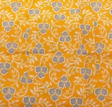 Yellow Floral Garden Cotton Large (L) Night Suit - Laces and Frills