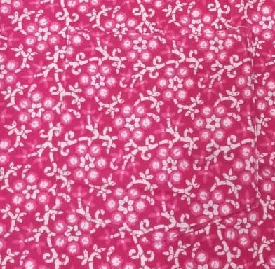 Pink Floral Cotton Large (L) Night Suit - Laces and Frills