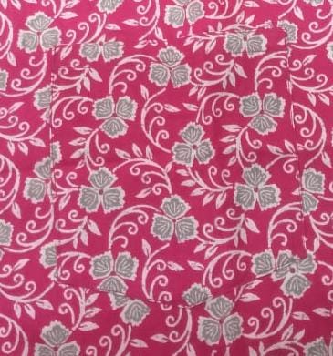 Pink Floral Garden Cotton Large (L) Night Suit - Laces and Frills