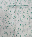 White/Green Leaves Cotton XL Night Suit - Laces and Frills