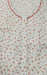 White/Red Tiny Flora Soft Sleeveless Extra Large Nighty - Laces and Frills