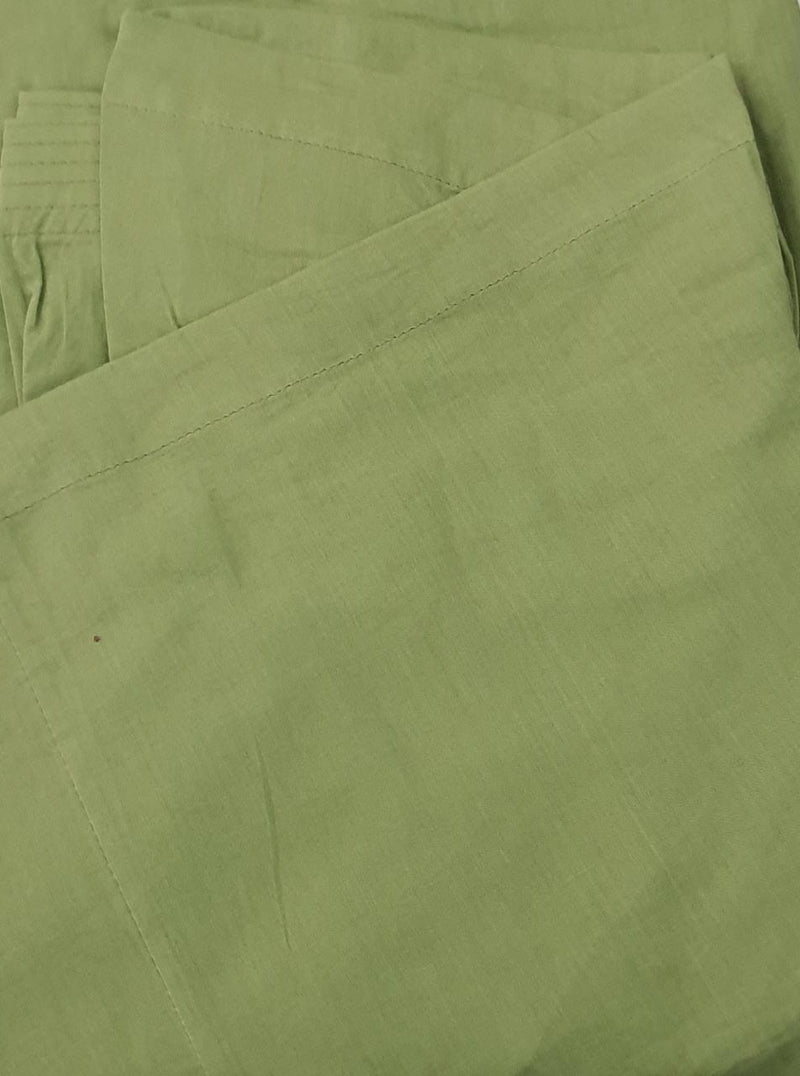 Olive Green Pure Cotton Free Size Salwar Bottom - Laces and Frills