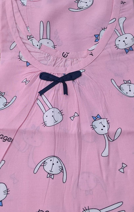 Pink Bunny Short Nighty - Laces and Frills