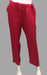 Red Straight Pants . Pure Cotton Fabric | Laces and Frills - Laces and Frills