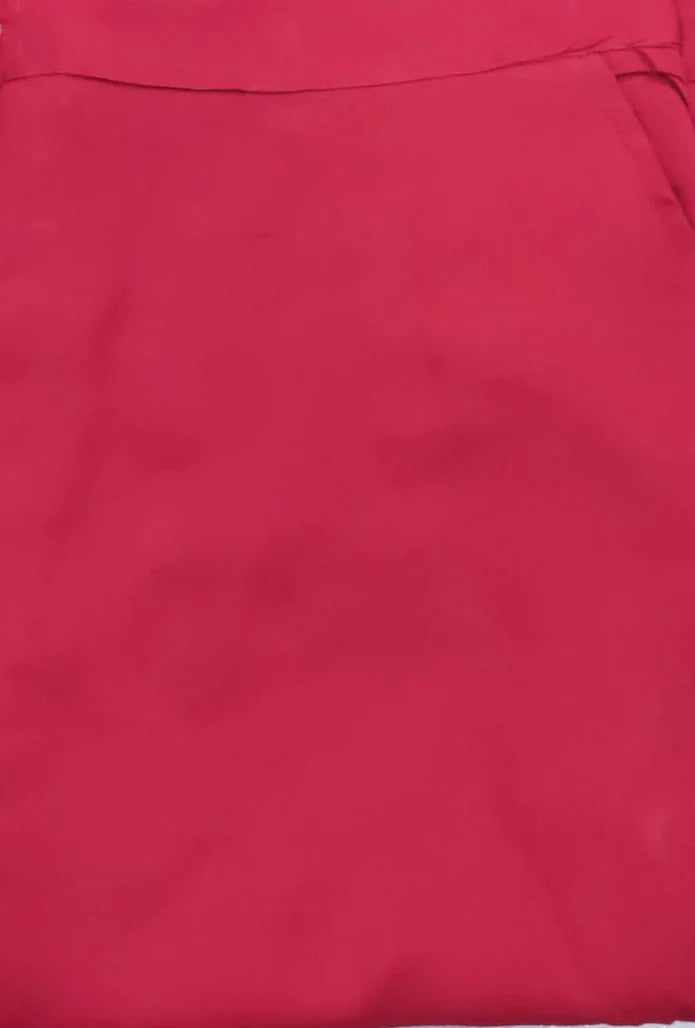 Red Straight Pants . Pure Cotton Fabric | Laces and Frills - Laces and Frills