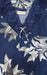 Indigo Blue Leaves Lycra Free Size Nighty . Stretchable Lycra Fabric | Laces and Frills - Laces and Frills