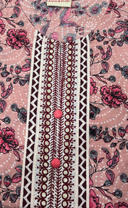 Peach Flora Jaipuri Cotton Kurti. Pure Versatile Cotton. | Laces and Frills - Laces and Frills