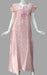Light Pink Tiny Flora Satin XXL Nighty. Soft Silky Satin | Laces and Frills - Laces and Frills